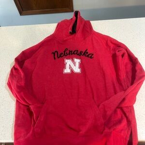 Colosseum Nebraska Red and Black Hoodie